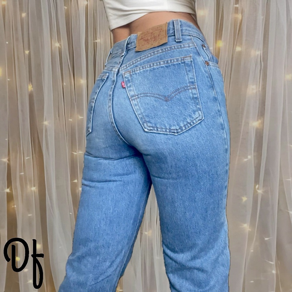 VTG 501xx Tapered High Rise Levi’s Classic Blue Denim Jeans Size 25 Waist